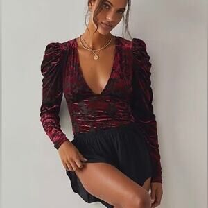 Intimately Free People Magic Hour Bodysuit in Midnight Combo Size S NWT